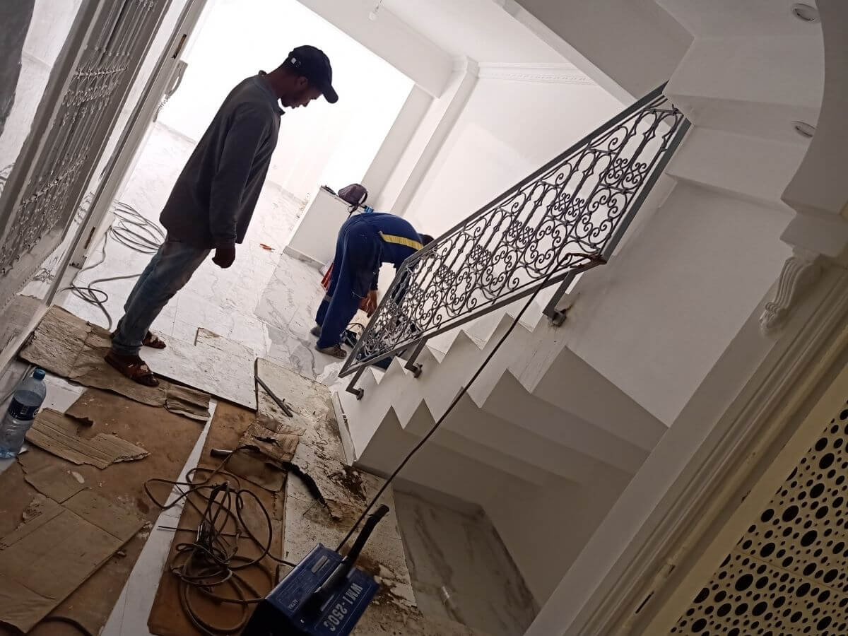 Escalier et garde-corps en fer forgé BVTD